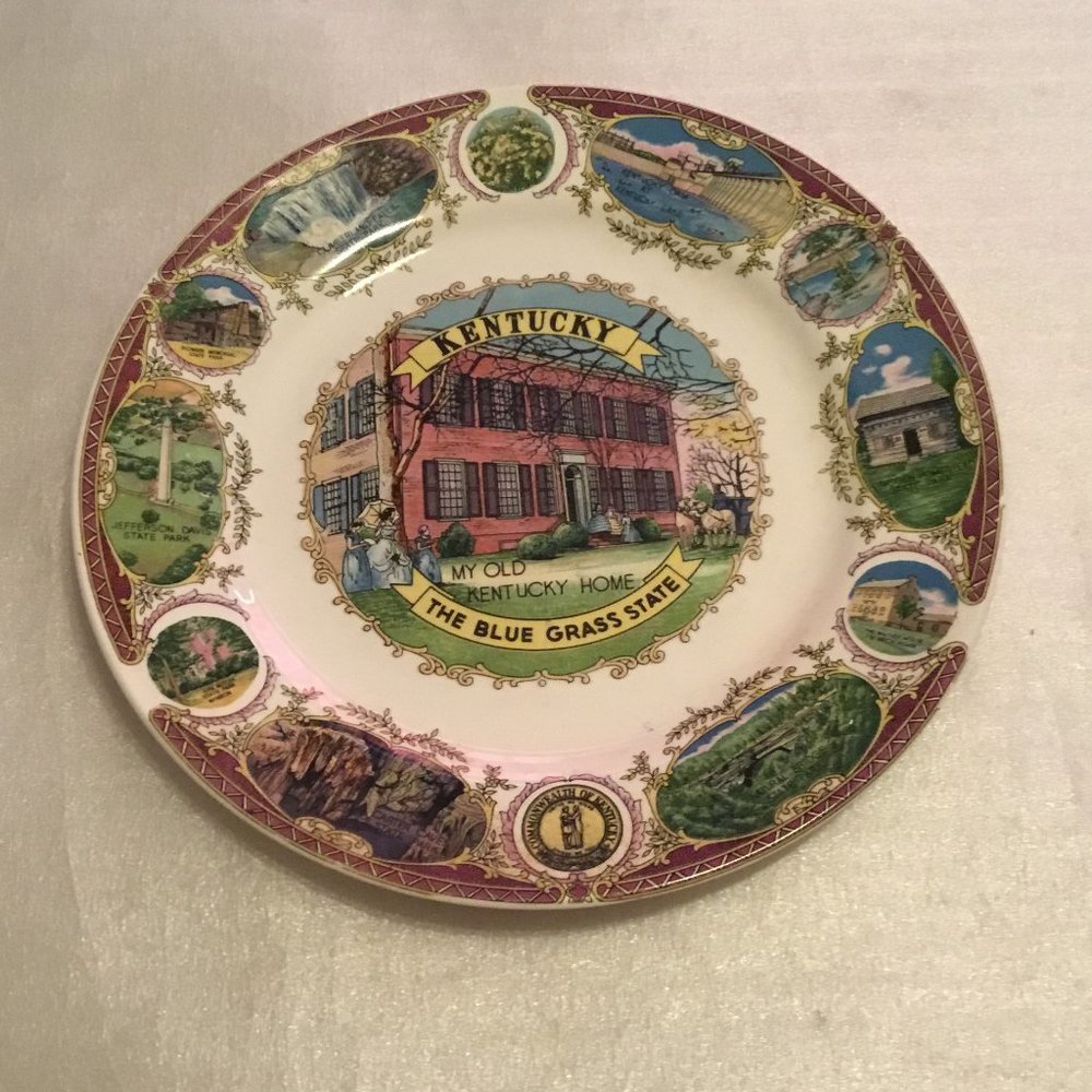 Very colorful Kentucky The Blue Grass State wall plate